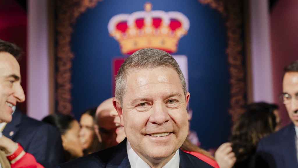 García-Page, presidente de Castilla-La Mancha, este viernes en el Palacio de Congresos de Toledo.