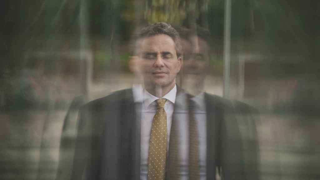 Jamil Anderlini, editor-in-chief of 'Politico.eu', interviewed in Madrid by EL ESPAÑOL.