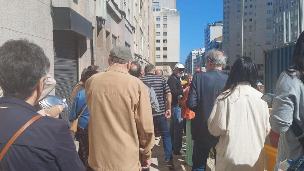 Protesta de los vecinos de las Casas de Franco