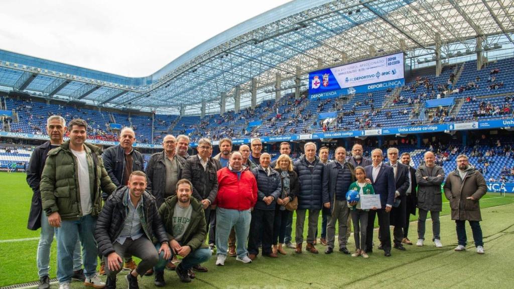 Visita de la AFAC a Riazor