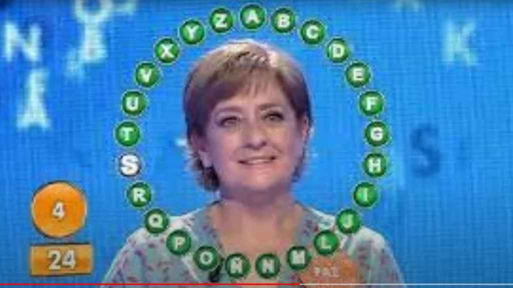 Paz Herrera durante su participación en el concurso.