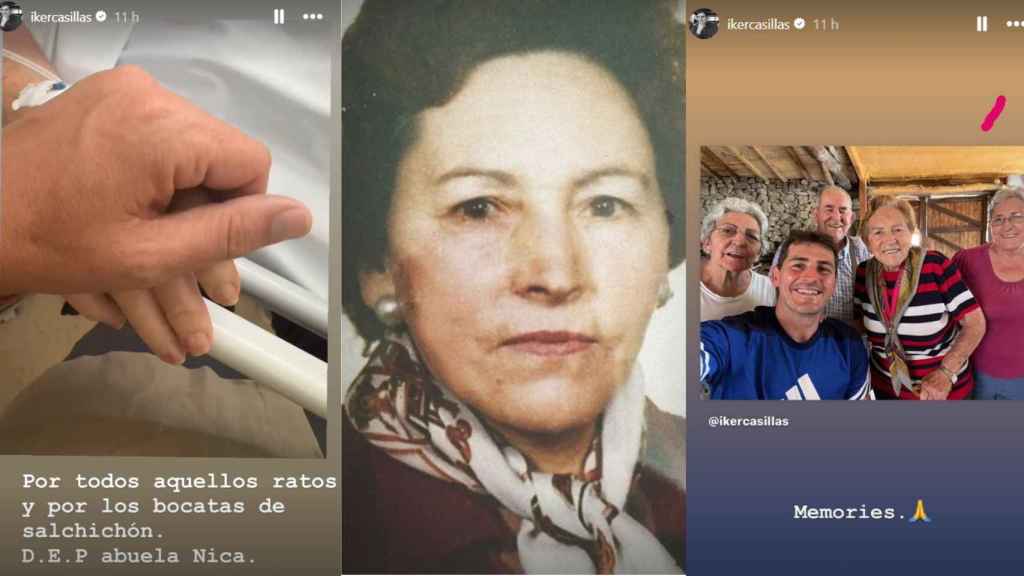 Las tres publicaciones con las que Iker ha querido homenajear a su abuela.