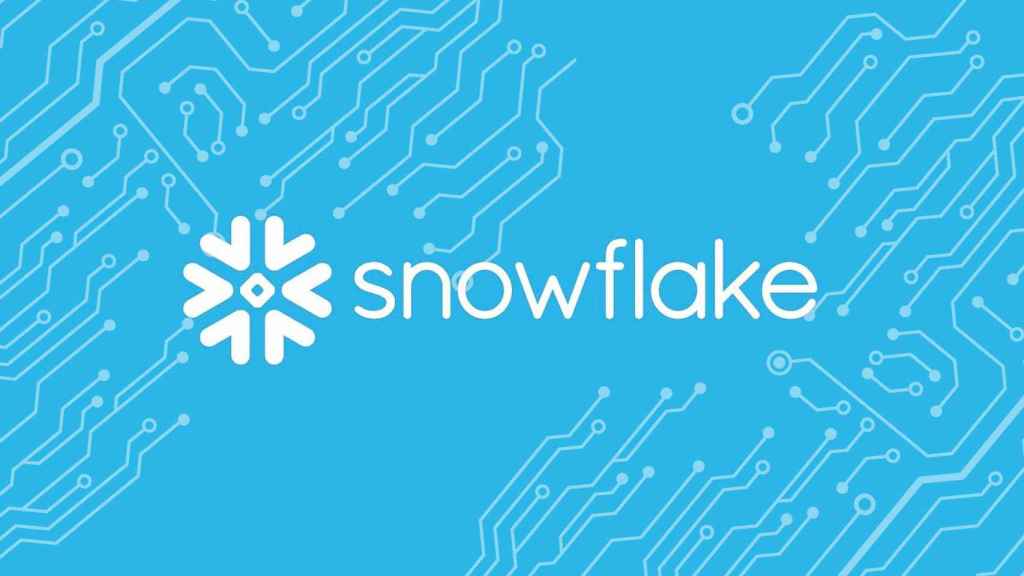 Fotomontaje con el logo de Snowflake.