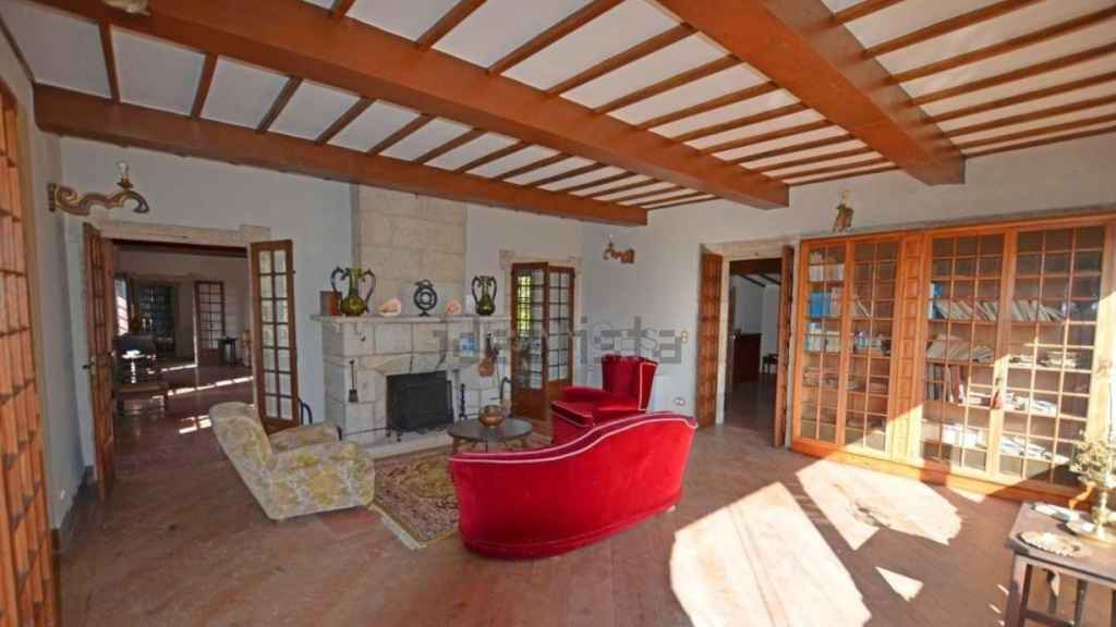 Salón del pazo en Tui.