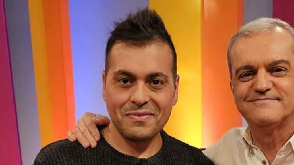 Miguel Herrero junto al rey de los concursos, Ramón García