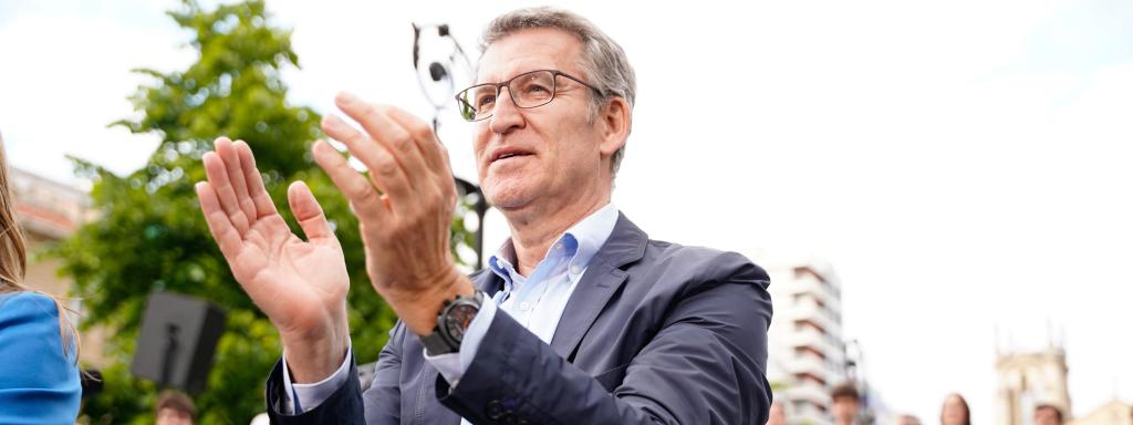 El presidente del PP, Alberto Núñez Feijóo.