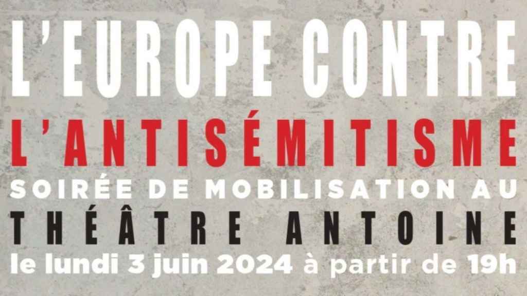Cartel del evento que tendrá lugar este lunes en París.