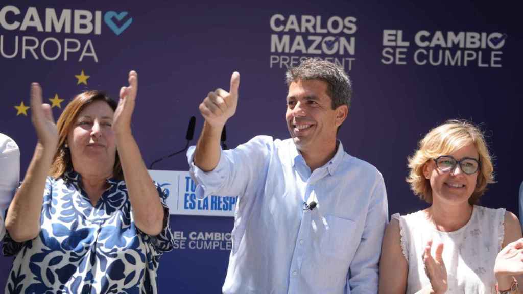 Imagen del mitin central de las elecciones europeas en Dénia (Alicante). EE