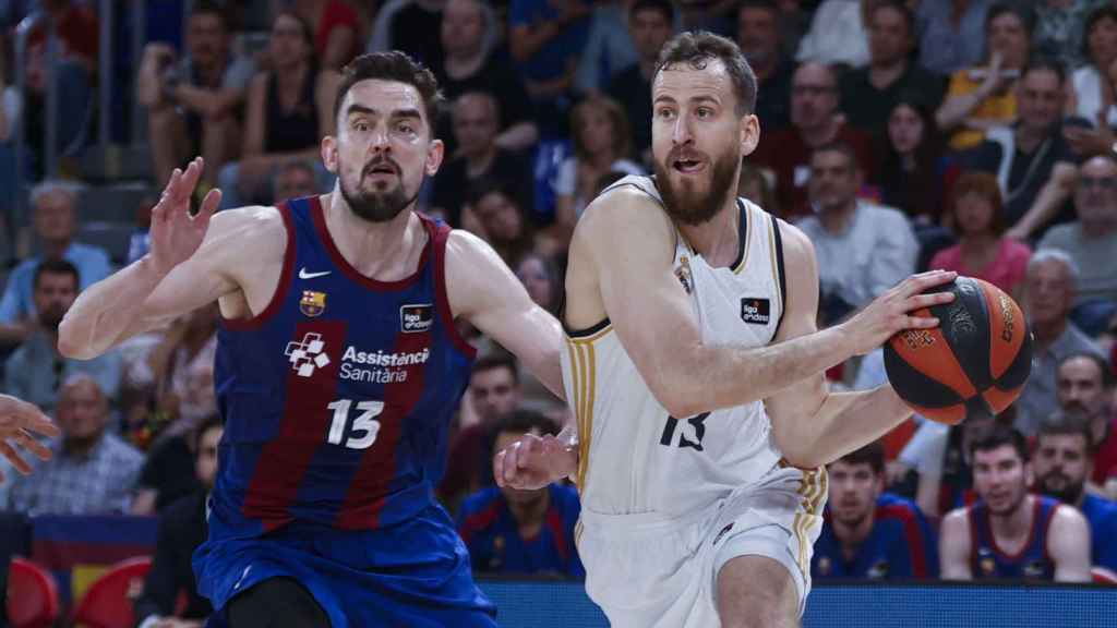 Sergio Rodríguez, ante Satoransky.