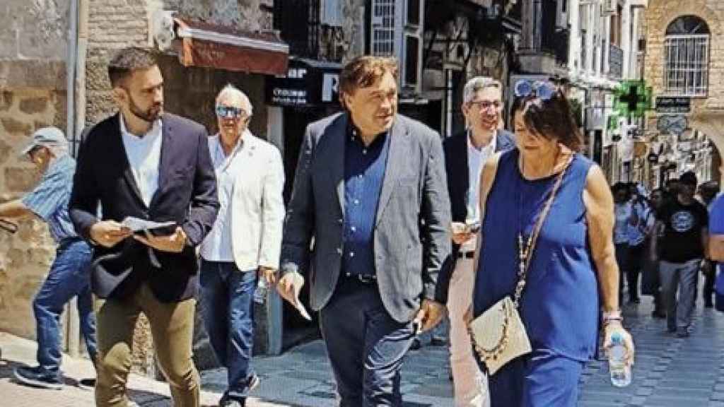 Tomás Guitarte, este sábado en Jaén, en plena campaña de las europeas.