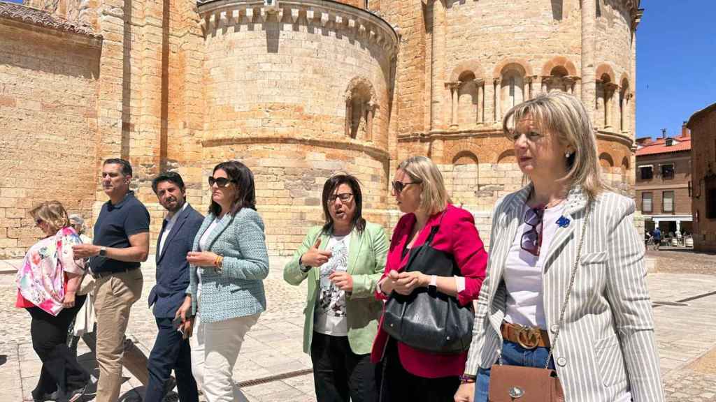 Ana Vázquez durante su visita a Toro