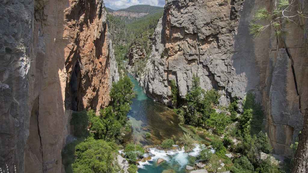 La Fuente de los Baños, en Montanejos (Castellón).