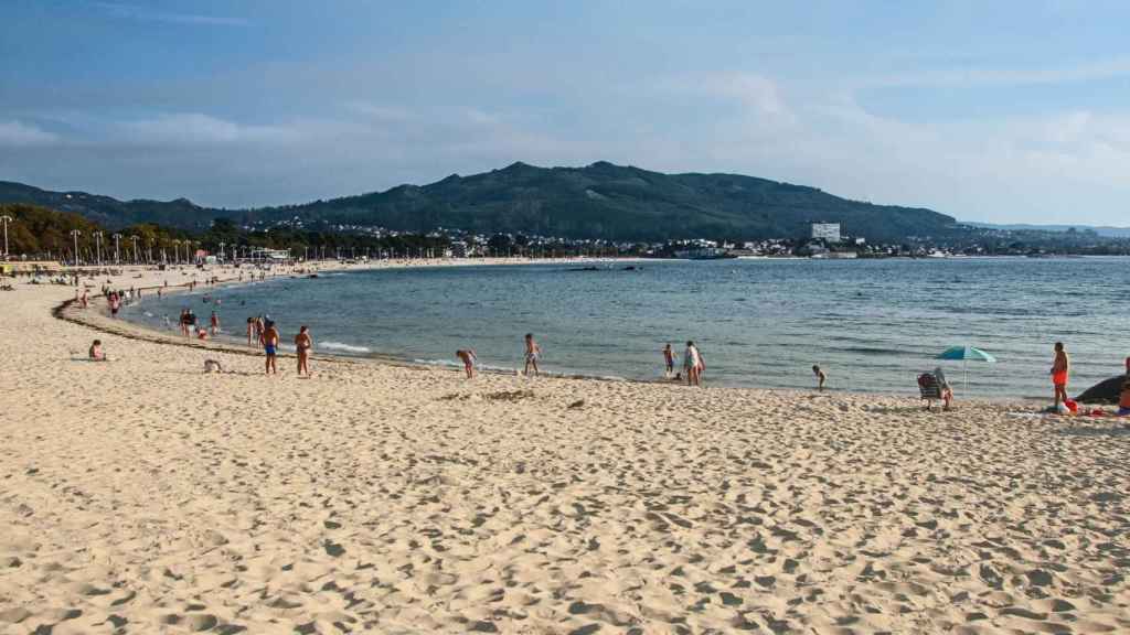 Playa de Samil, en Vigo.