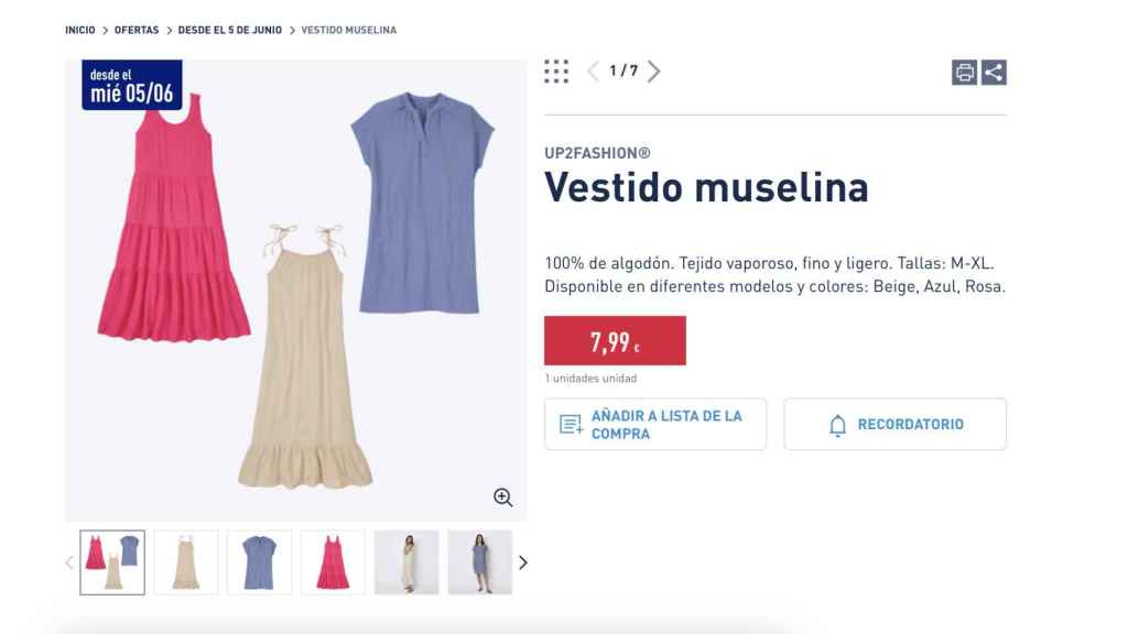 Vestido muselina.