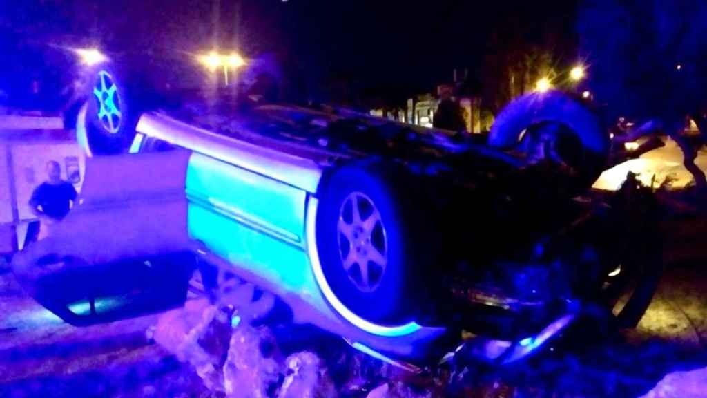 Así quedó el vehículo tras el accidente.