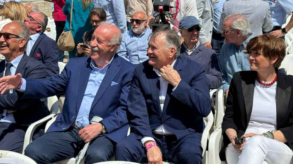 Los ex seleccionadores nacionales de fútbol Vicente del Bosque y José Antonio Camacho.
