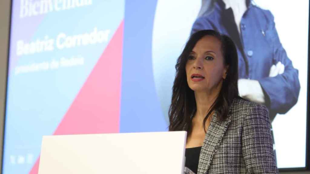 Beatriz Corredor, presidenta de Redeia durante la presentación del informe de ClosinGap