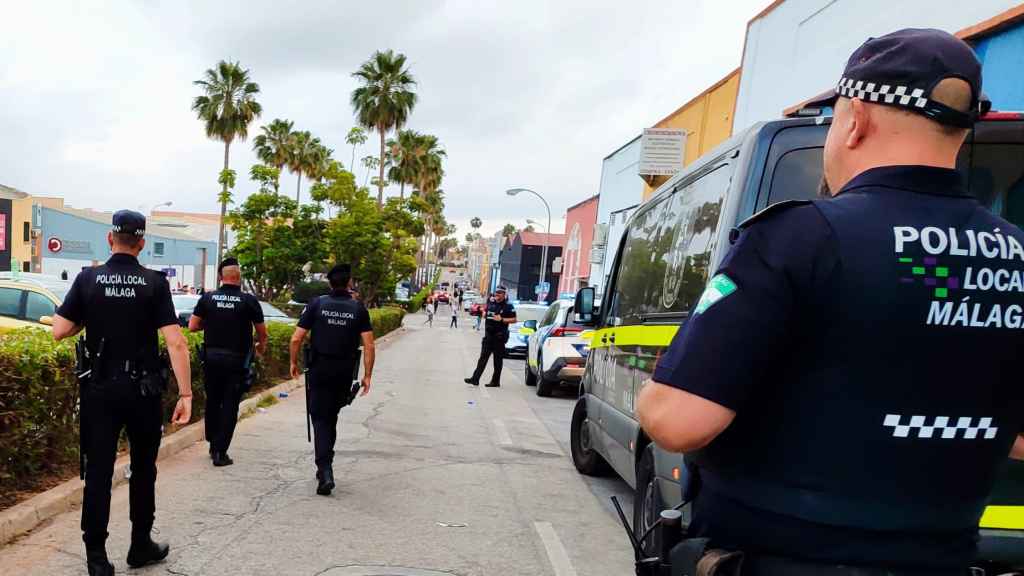 Dispositivo al cierre de la fiesta.