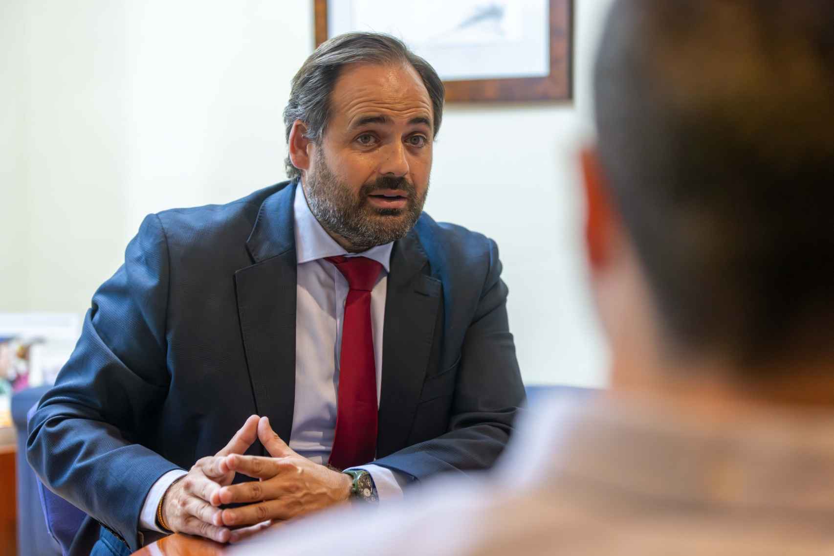 Núñez en un momento de la entrevista.