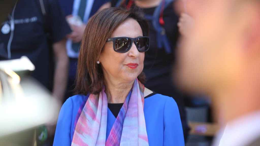 Margarita Robles, ministra de Defensa, el pasado jueves en el Corpus de Toledo. Foto: Venancio Martín