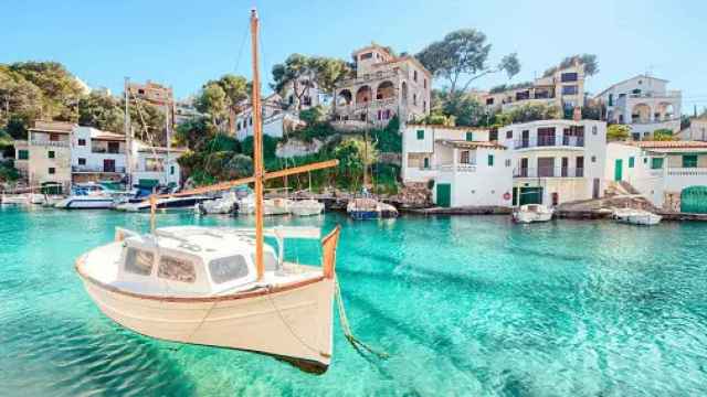 Vista de Cala Ginesta, en Sitges.