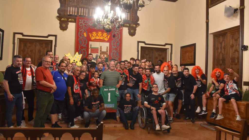 EL Zamora CF recibido en el Ayuntamiento de la capital