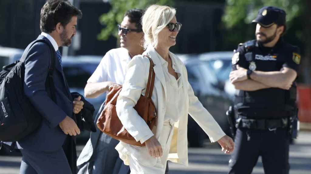 Ana Duato, llegando a la Audiencia Nacional para el inicio del juicio.