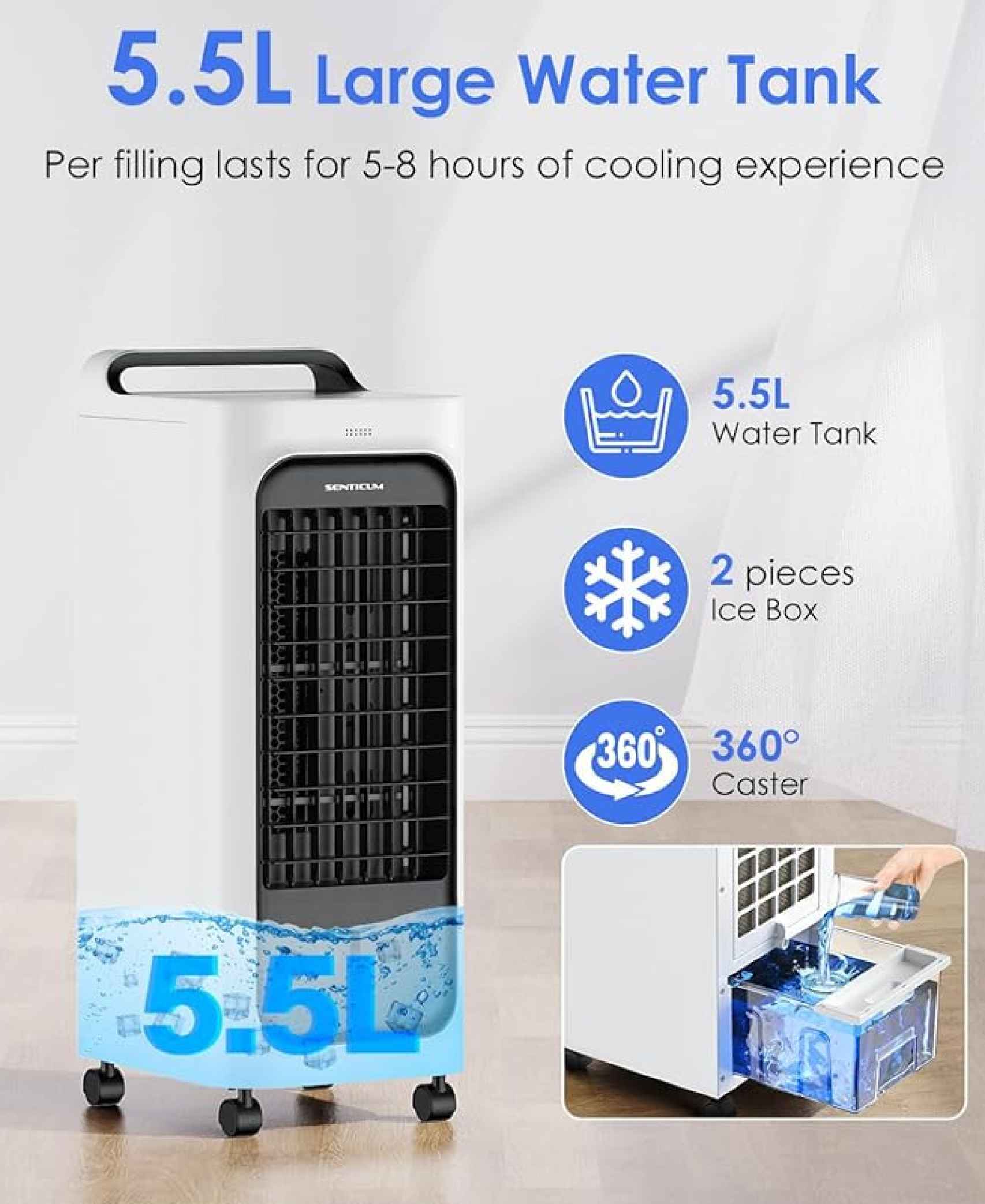 Aire acondicionado y humidificador de Senticum.