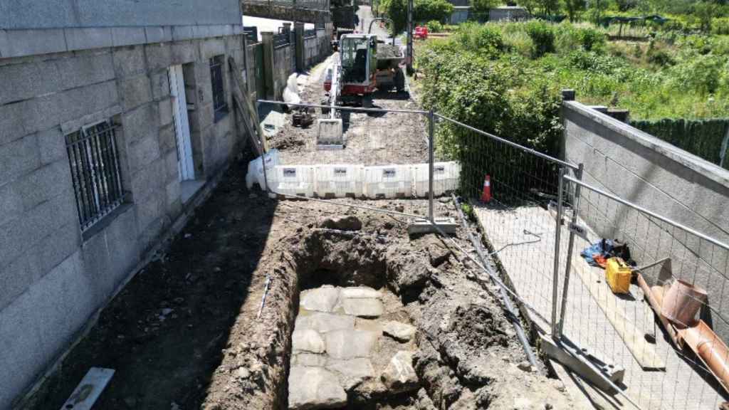 Calzada romana en Pontevedra.