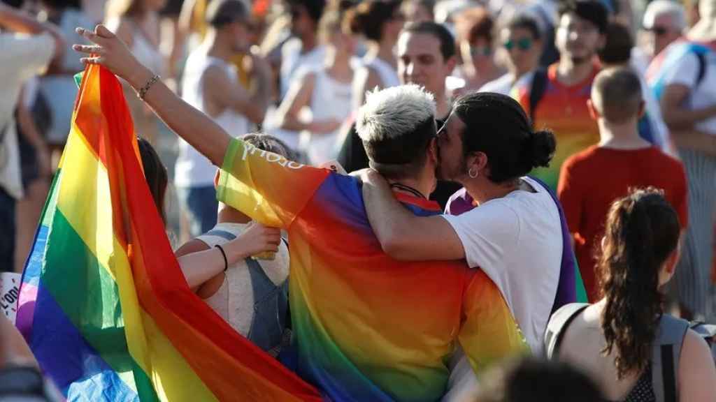 Imagen de archivo de participantes en la manifestación Pride LGTBI