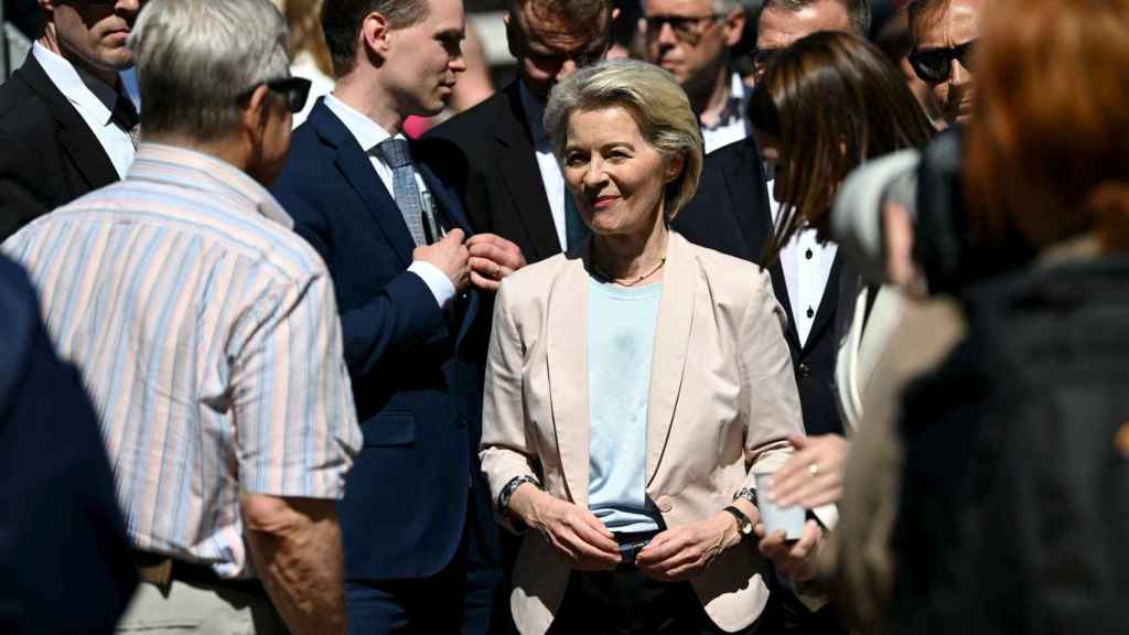 Ursula von der Leyen ha hecho campaña este martes en Finlandia