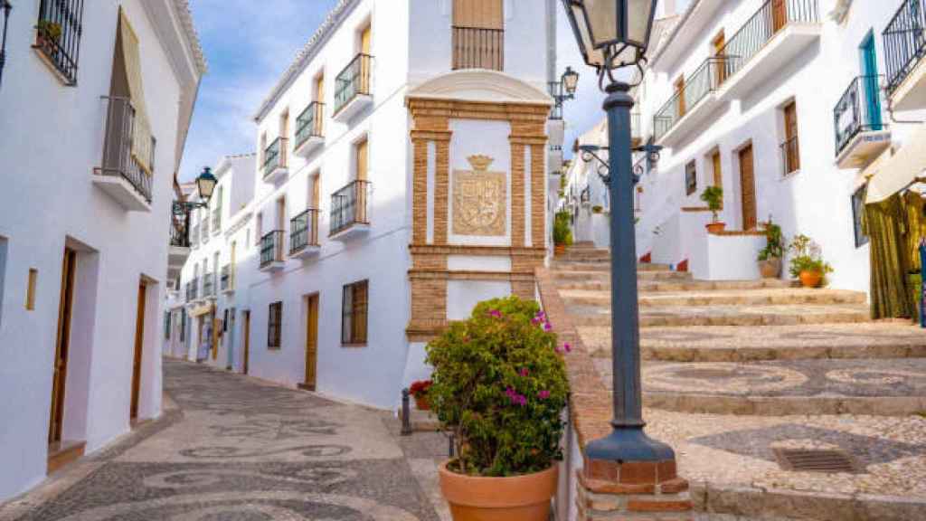 Vista de una de las calles más bonitas de Vejer de la Frontera.
