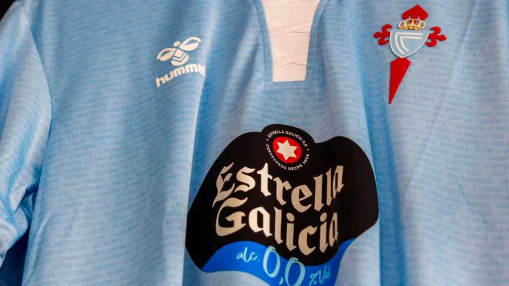 Detalle de la nueva camiseta del Celta.