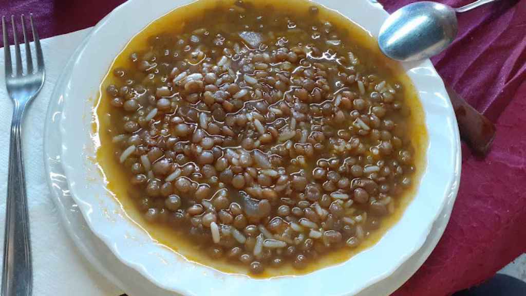 Guiso de lentejas en La Fernandica de Ledesma