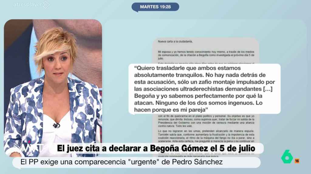 Cristina Pardo en 'Más Vale Tarde'.