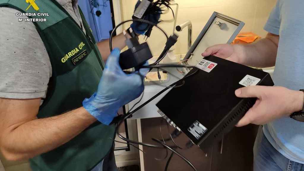 Imagen de uno de los registros de la Guardia Civil.