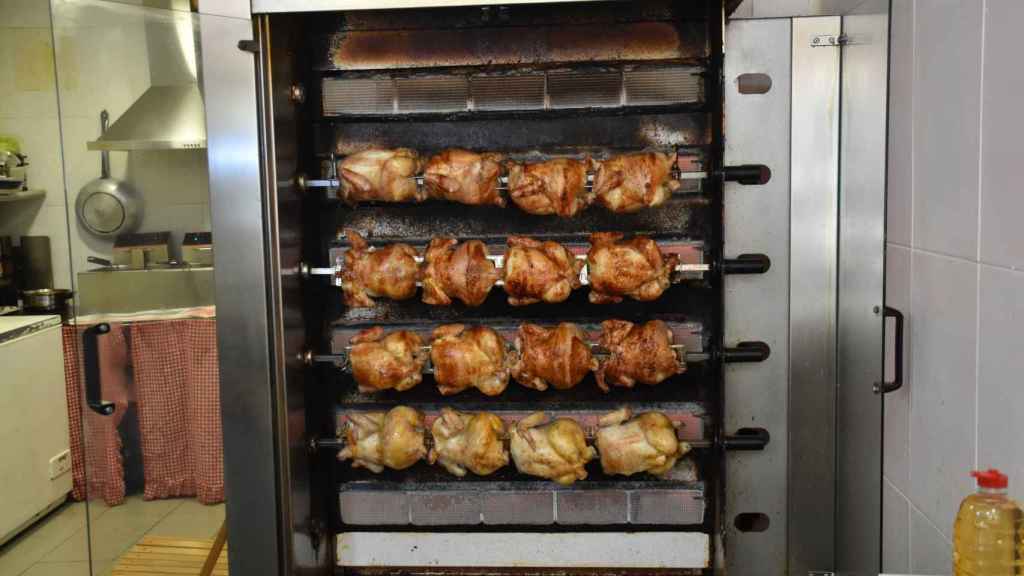 El asador a pleno rendimiento