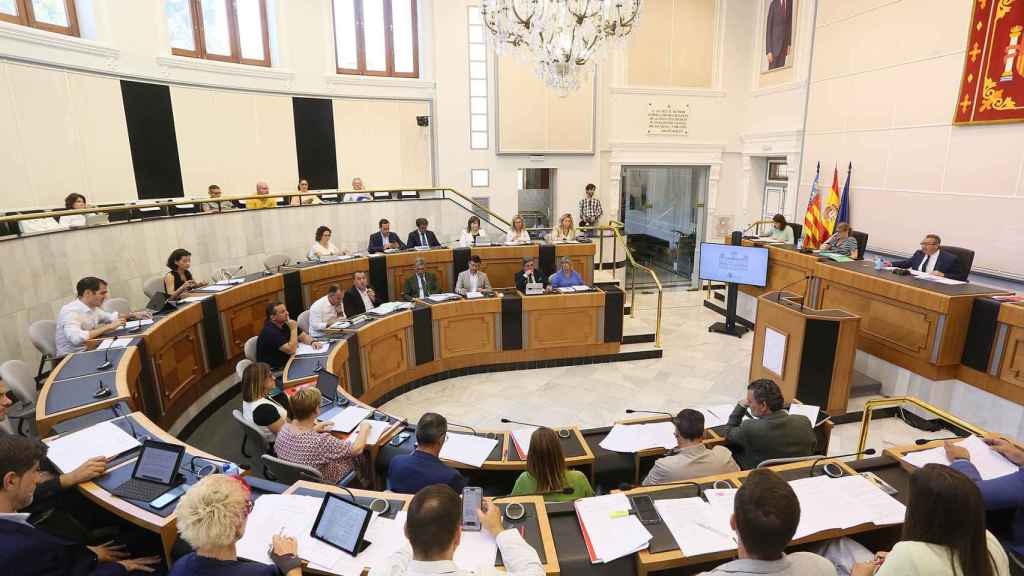 El Pleno de este miércoles en la Diputación de Alicante.