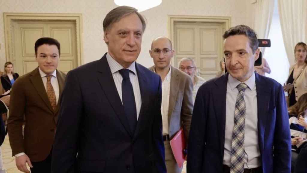 El alcalde de Salamanca, Carlos García Carbayo, y el rector de la Usal, Juan Manuel Corchado, presentan el congreso Salamanca Tech Summit