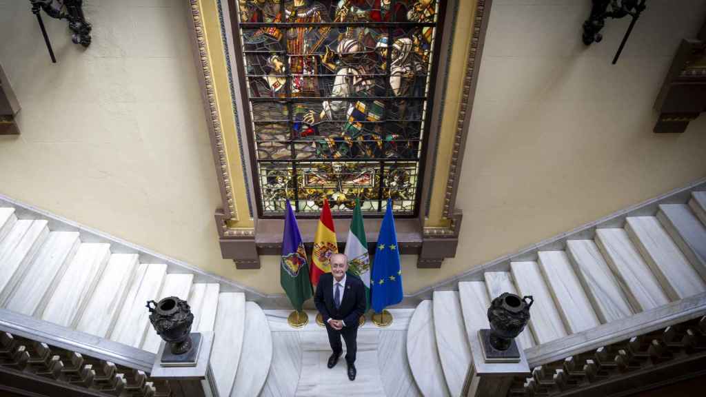 Imagen De la Torre antes de la entrevista.