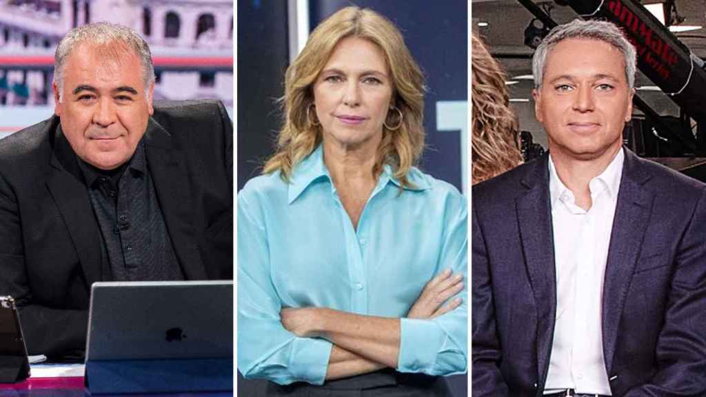 Antonio García Ferreras, Alejandra Herranz y Vicente Vallés