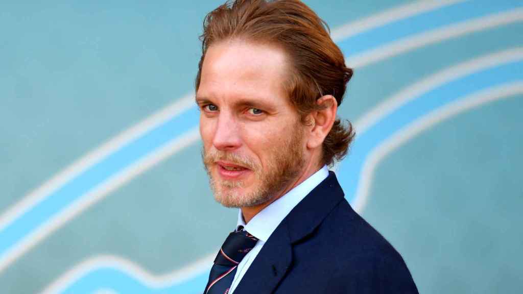 Andrea Casiraghi en las calles de Atenas, año 2021.