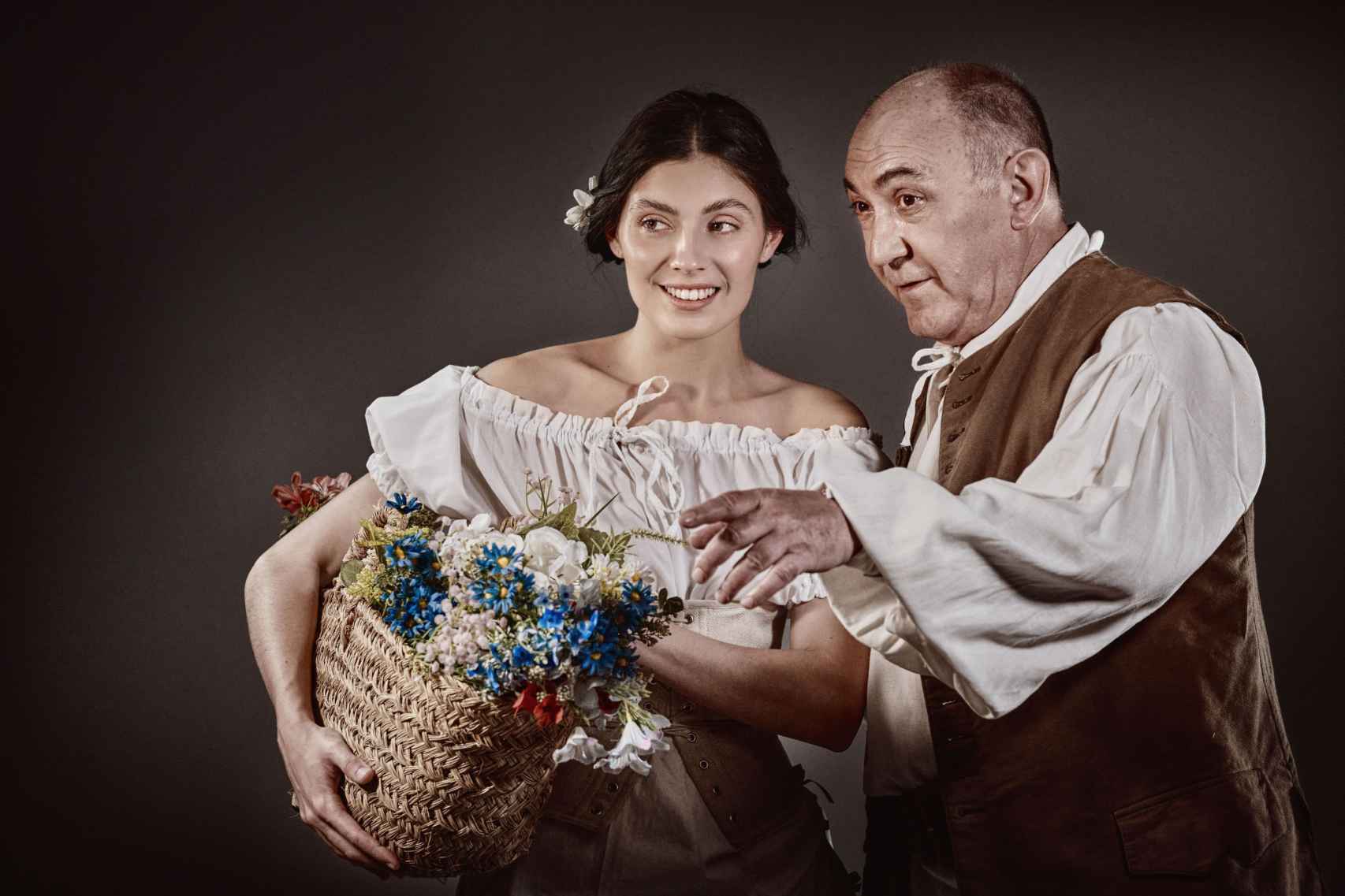 Arturo Querejeta y Adriana Ubani en 'El alcalde de Zalamea'. Foto: marcosGpunto