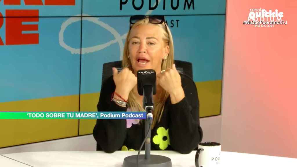 Belén Esteban en el pódcast 'Todo sobre tu madre'.