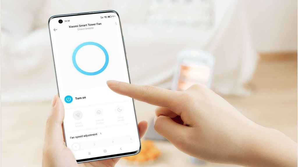 La app Mi Home de Xiaomi permite controlar su nuevo ventilador de torre