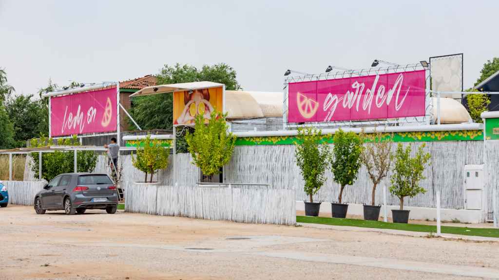 La terraza de verano adjudicada a  en la Peraleda de Toledo.