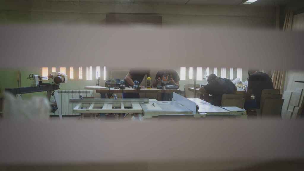 El taller de carpintería del Centro de Menores Teresa de Calcuta.