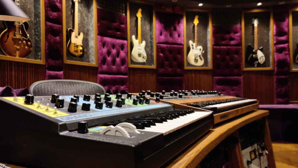 El interior del Spotify Studios en la sede mundial de la compañía