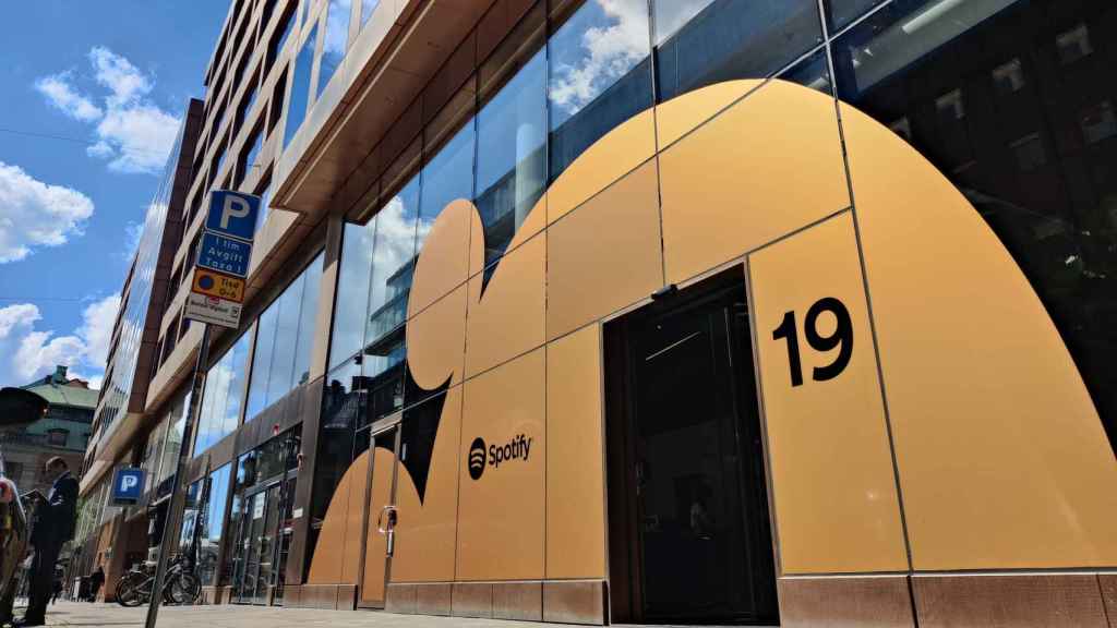 El exterior de la sede central de Spotify en Estocolmo