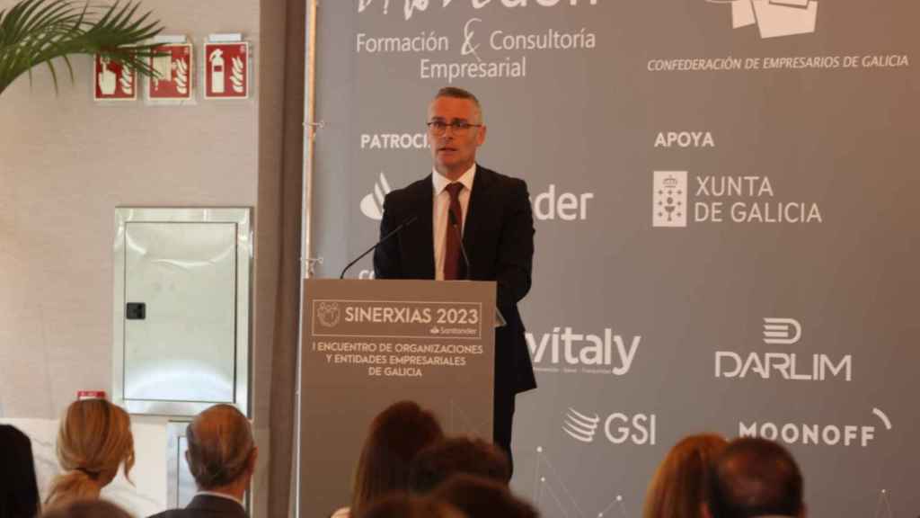 Joaquín Dosil durante el evento Sinerxias 2023.